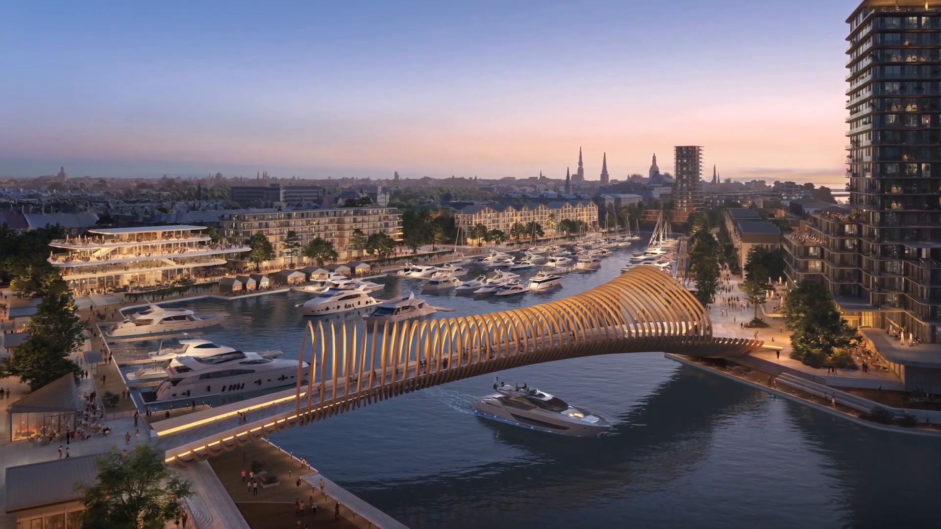 Latvia Riga Waterfront 2